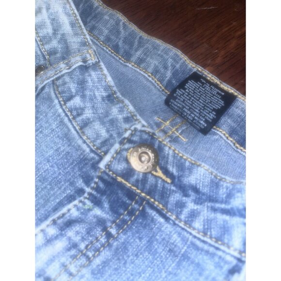 Women's Butterfly Embellished Faded Glory Jeans Light Wash Size 16 - Picture 16 of 16